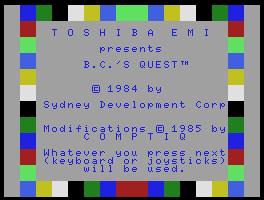 Pantallazo de  B.C.'s Quest para MSX