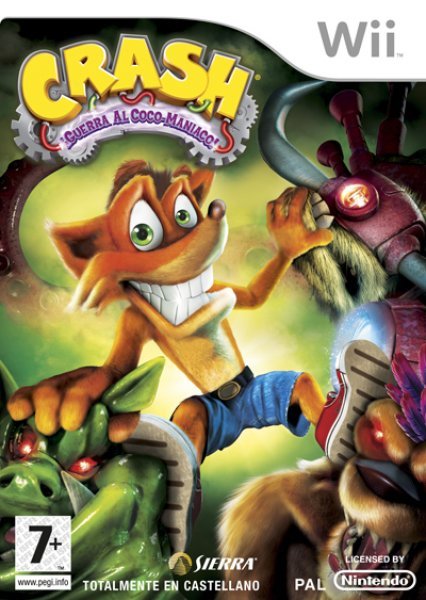 Caratula de  Crash Bandicoot: ¡guerra Al Coco-maniaco! para Wii