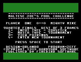 Pantallazo de  Maltese Joe's Pool Challenge para MSX