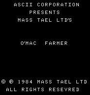 Pantallazo de  O'Mac Farmer para MSX