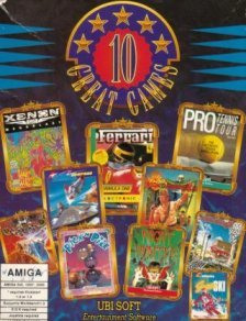 Caratula de 10 Great Games para Amiga