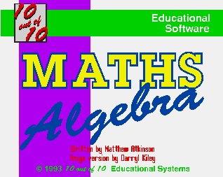Pantallazo de 10 Out Of 10 Maths Algebra para Amiga