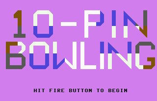 Pantallazo de 10-Pin Bowling para Commodore 64