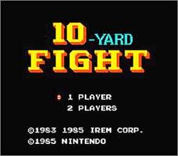 Pantallazo de 10-Yard Fight para Nintendo (NES)
