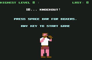 Pantallazo de 10... Knockout! para Commodore 64