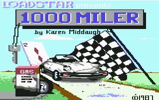 Pantallazo de 1000 Miler para Commodore 64