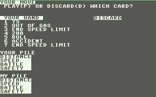 Pantallazo de 1000 Miles para Commodore 64
