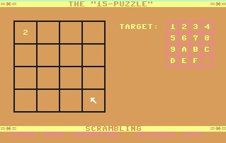Pantallazo de 15-Puzzle, The para Commodore 64