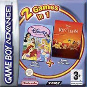 Caratula de 2 Games in 1: Disney Princesas - El Rey León para Game Boy Advance