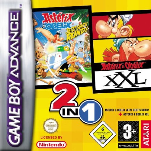 Caratula de 2 Games in 1 - Asterix & Obelix PAF! + Asterix & Obelix XXL para Game Boy Advance