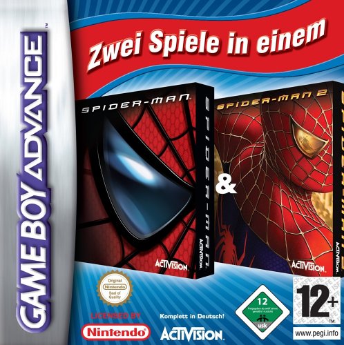 Caratula de 2 Games in 1 - Spiderman Gamepack para Game Boy Advance