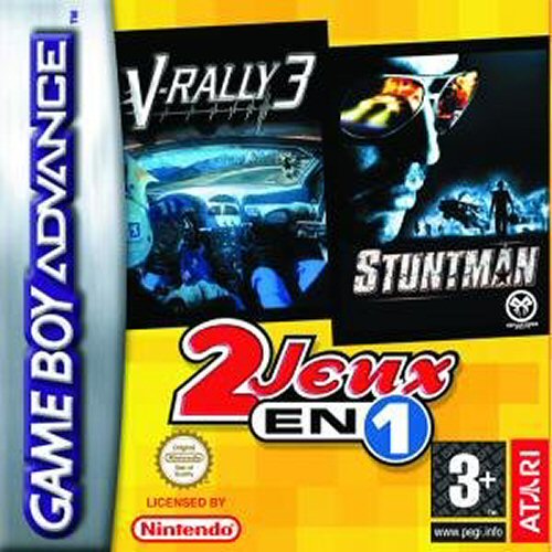 Caratula de 2 Games in 1 - V-rally 3 + Stuntman para Game Boy Advance