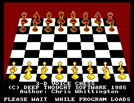 Pantallazo de 3-D Voice Chess para Amstrad CPC