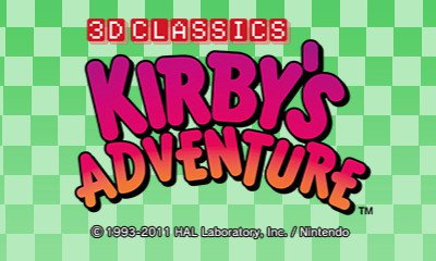 Pantallazo de 3D Classics Kirbys Adventure para Nintendo 3DS