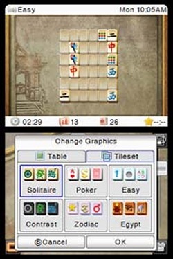 Pantallazo de 3D Mahjong (Dsi Ware) para Nintendo DS