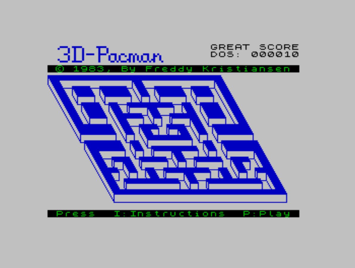 Pantallazo de 3D Pacman para Spectrum