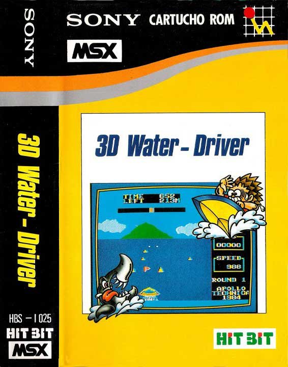 Caratula de 3D Water Driver para MSX