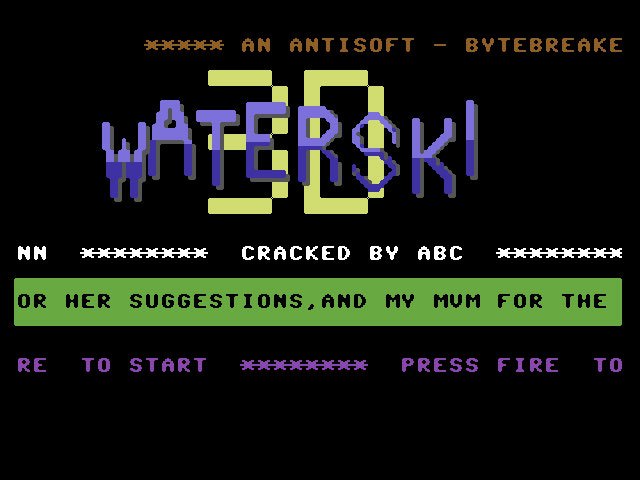 Pantallazo de 3D Waterski para Commodore 64
