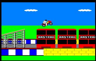Pantallazo de 3d Stunt Rider para Amstrad CPC