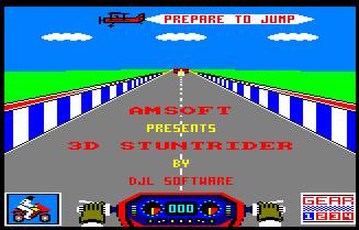 Pantallazo de 3d Stunt Rider para Amstrad CPC