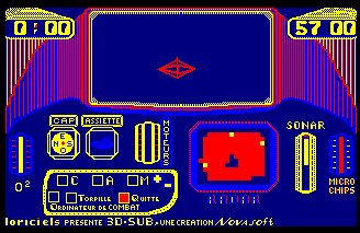 Pantallazo de 3d Sub para Amstrad CPC