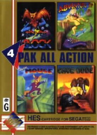Caratula de 4 Pak all action para Sega Master System