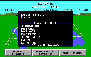 Pantallazo de 4D Sports Driving Master Tracks I para Amiga