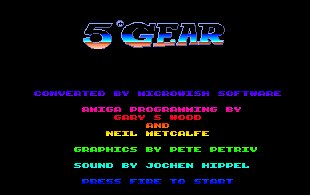 Pantallazo de 5th Gear para Amiga