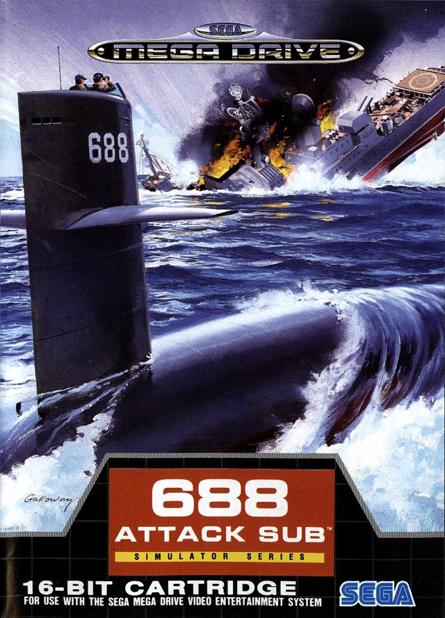 Caratula de 688 Attack Sub para Sega Megadrive