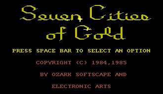 Pantallazo de 7 Cities of Gold para Amiga