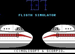 Pantallazo de 737 Flight Simulator para MSX