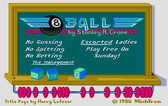 Pantallazo de 8 Ball para Atari ST