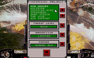 Pantallazo de A-10 Tank Killer Extra Missions para Amiga