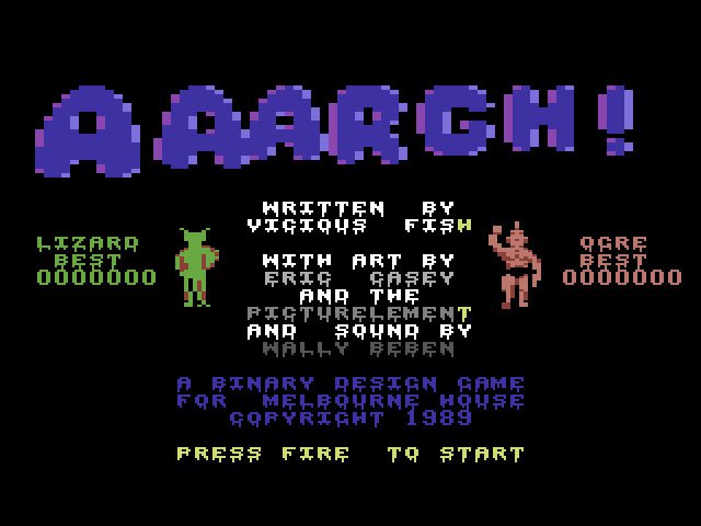 Pantallazo de AAARGH! para Commodore 64