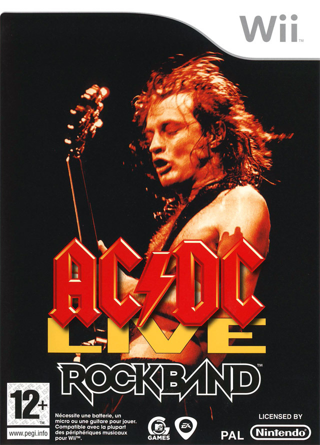 Caratula de AC/DC Live: Rock Band Track Pack para Wii