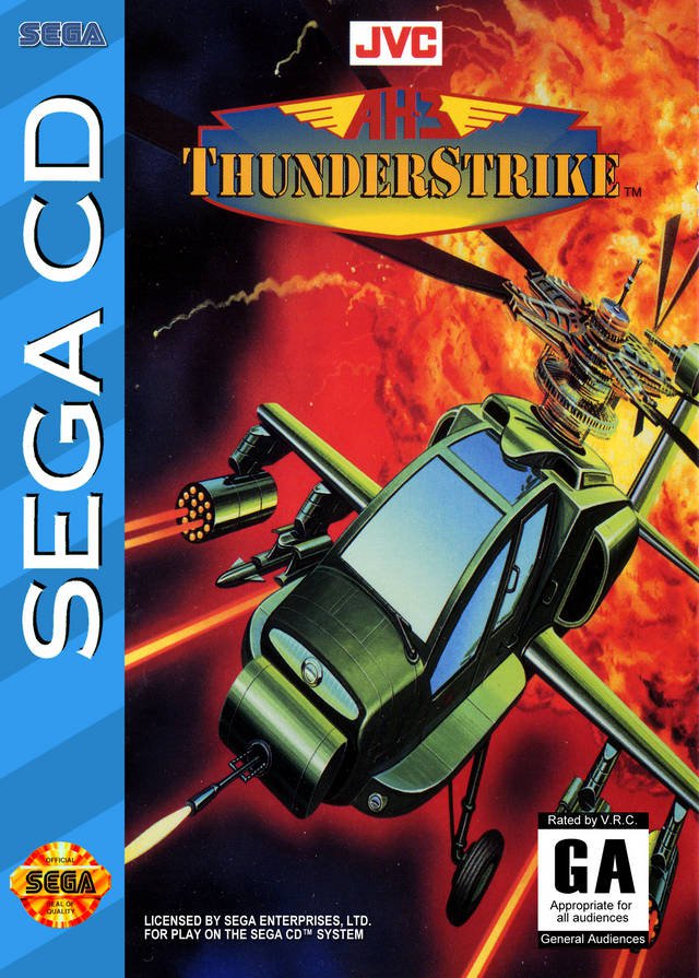 Caratula de AH-3 Thunderstrike para Sega CD