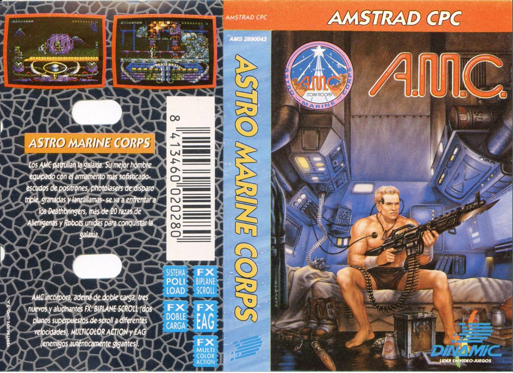 Caratula de AMC: Astro Marine Corps para Amstrad CPC