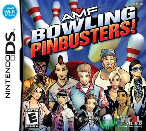 Caratula de AMF bowling Pinbusters! para Nintendo DS