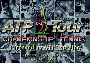 Pantallazo de ATP Tour Championship Tennis (Europa) para Sega Megadrive