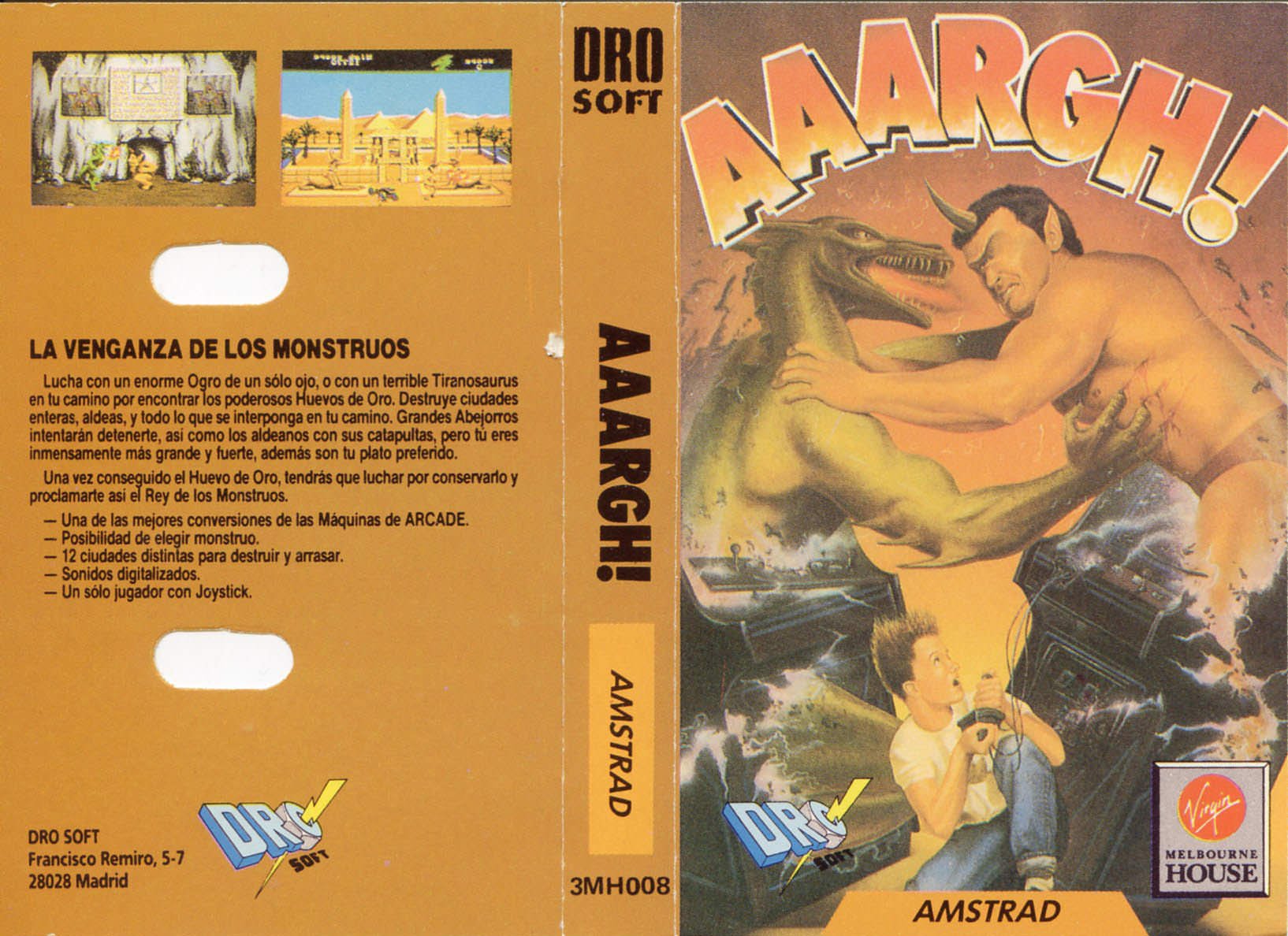 Caratula de Aaargh! para Amstrad CPC