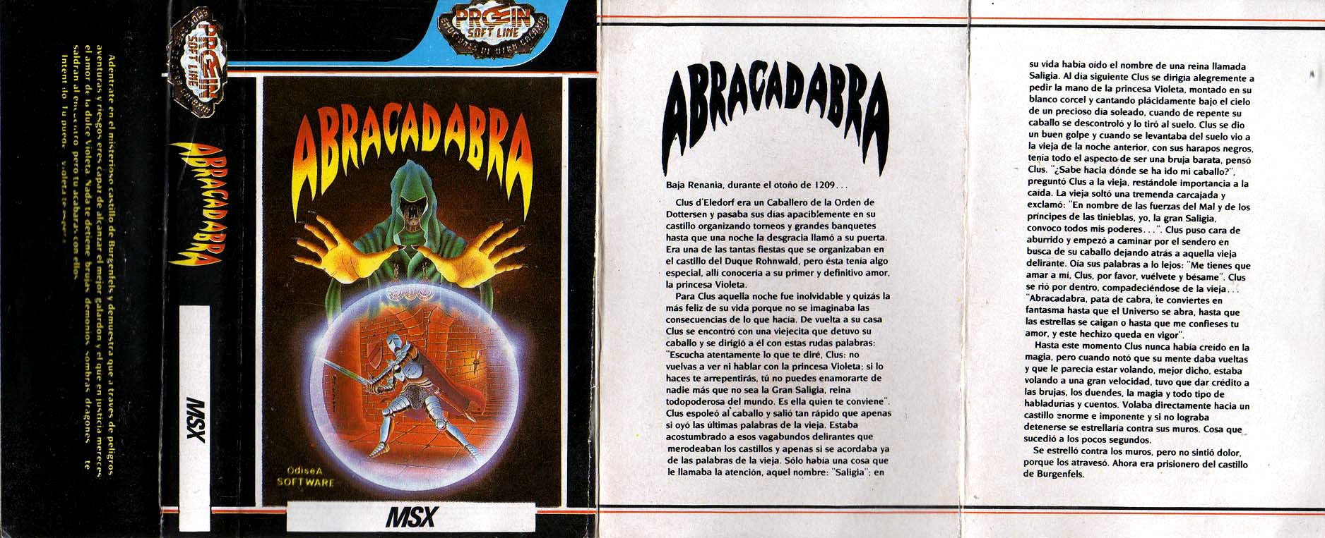 Caratula de Abracadabra para MSX