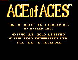 Pantallazo de Ace of Aces para Sega Master System