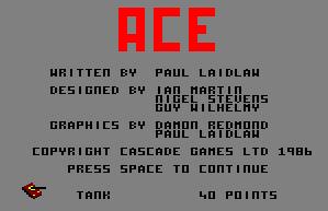 Pantallazo de Ace para Amstrad CPC