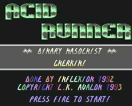 Pantallazo de Acid Runner para Commodore 64