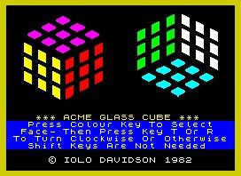 Pantallazo de Acme Glass Cube para Spectrum
