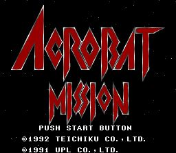 Pantallazo de Acrobat Mission (Japonés) para Super Nintendo