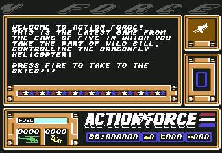 Pantallazo de Action Force para Commodore 64