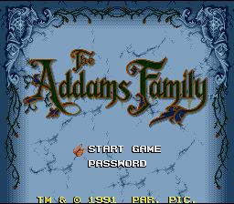 Pantallazo de Addams Family, The (Europa) para Super Nintendo