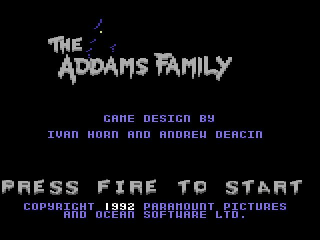 Pantallazo de Addams Family, The para Commodore 64