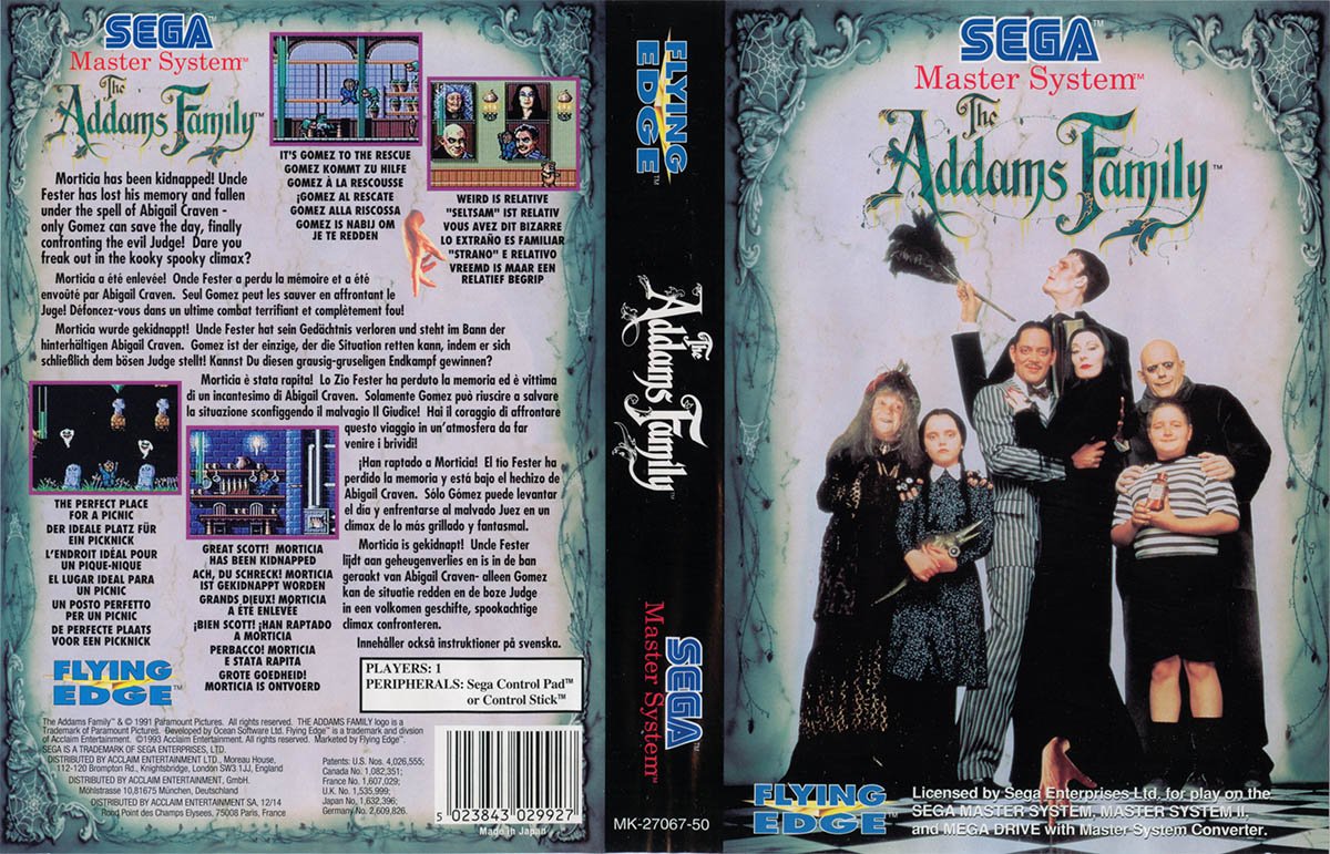 Caratula de Addams Family, The para Sega Master System